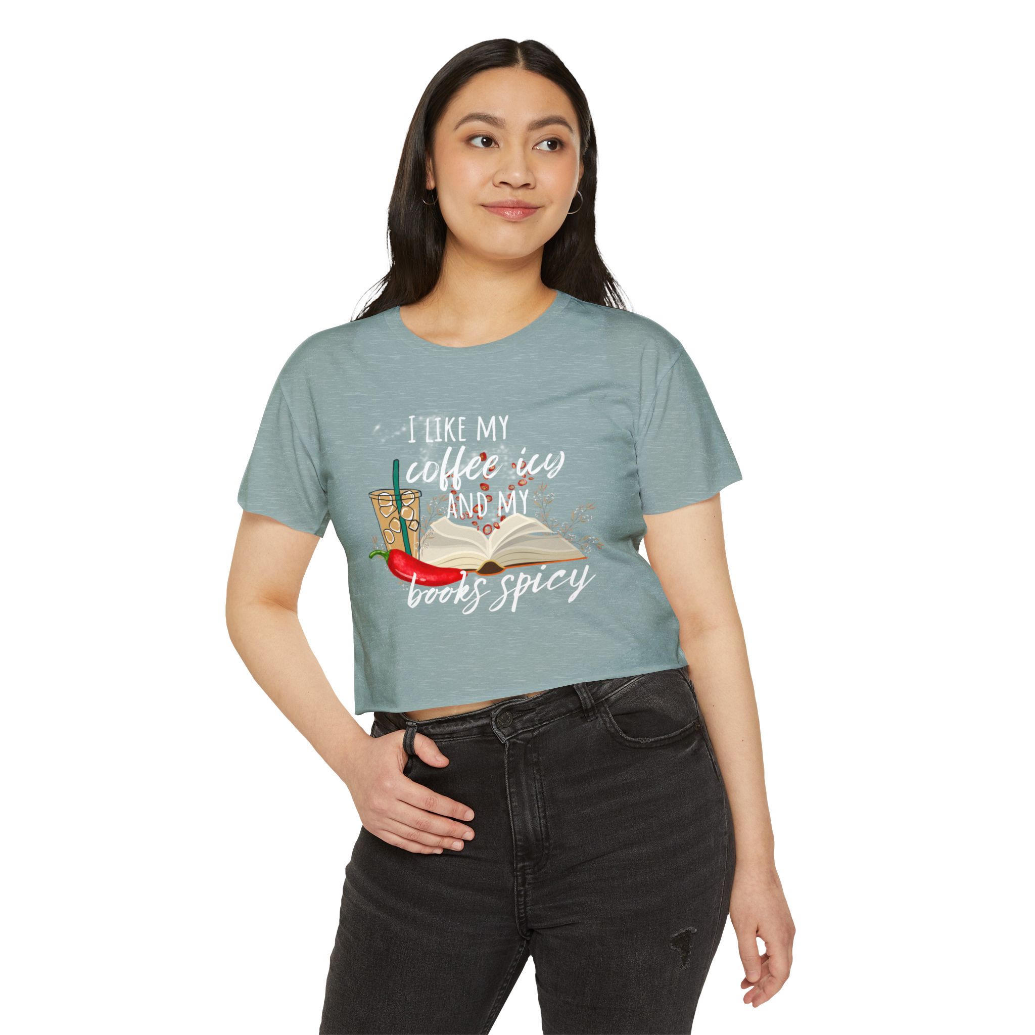 Icy and Spicy Crop Top, Bookish Crop Top, Booktok Crop Top, Bookish Gifts, Romance Readers, Book Club, - Image 7