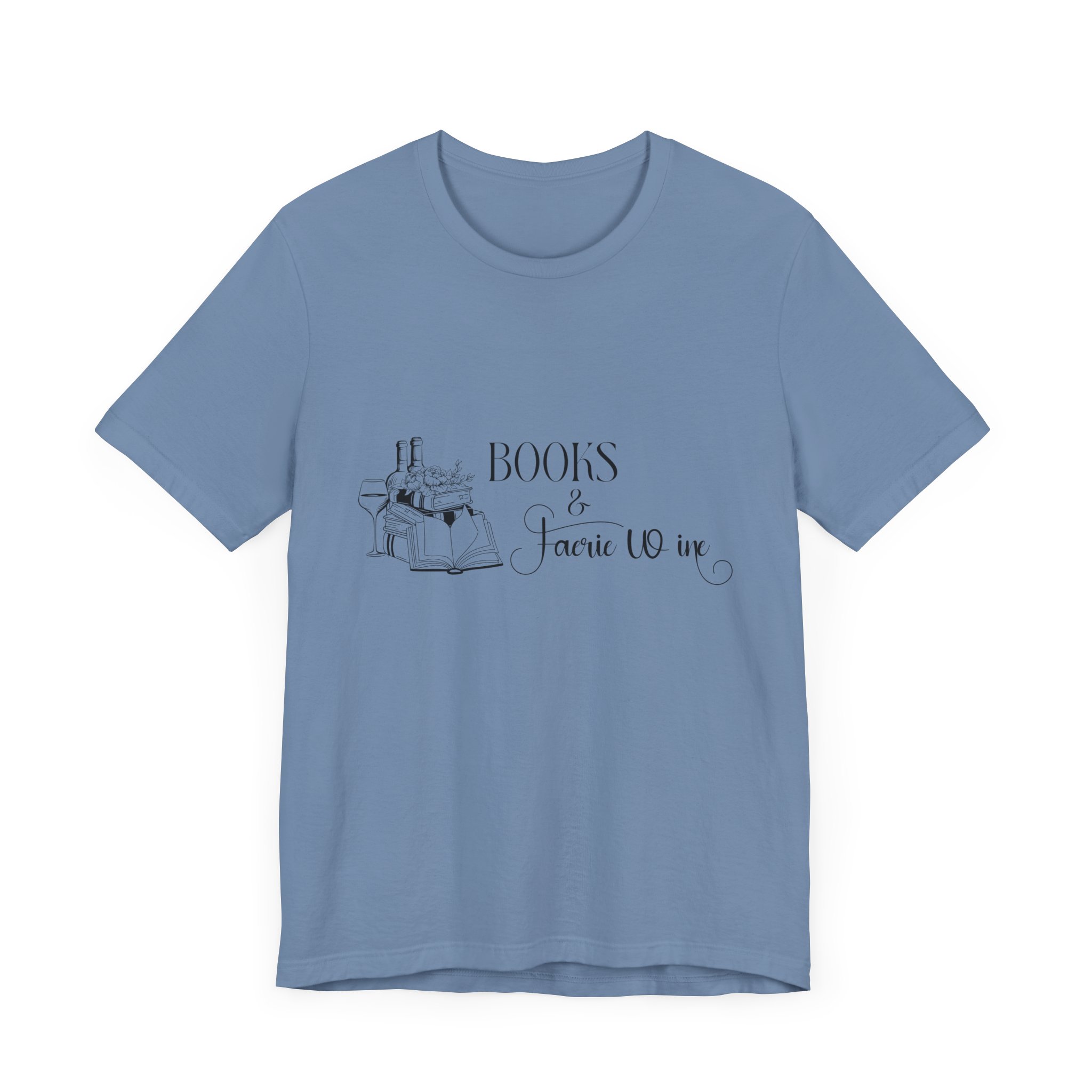 Books and Faerie Wine Romantasy Short Sleeve Jersey Tee - Image 39
