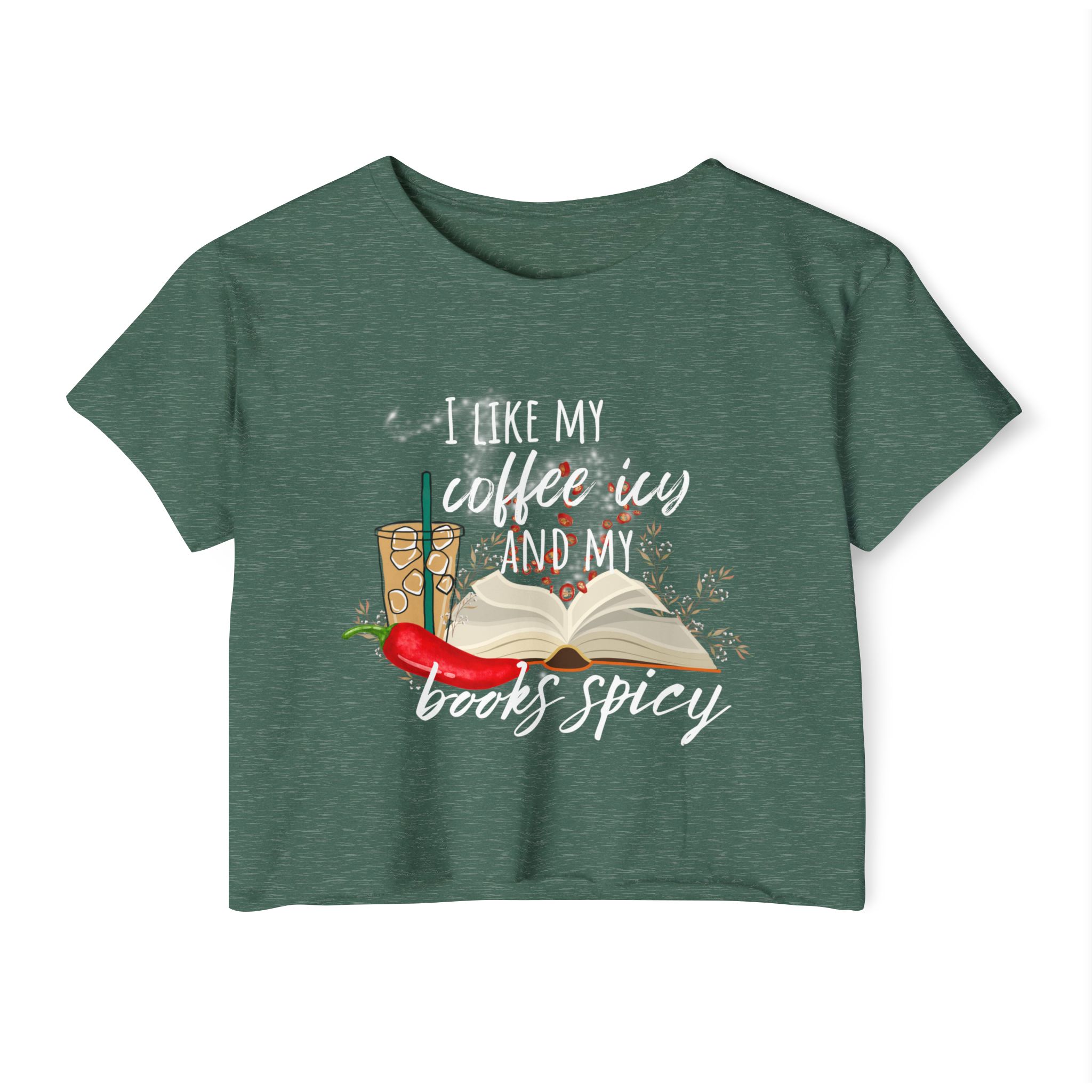 Icy and Spicy Crop Top, Bookish Crop Top, Booktok Crop Top, Bookish Gifts, Romance Readers, Book Club, - Image 9