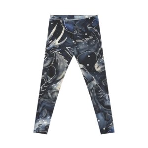 Bookish Dragon Leggings, Women's Casual Leggings, Fourth Wing & Romantasy Inspired, Bookish Workout Pants, Dragon Print Yoga Pants, Literary