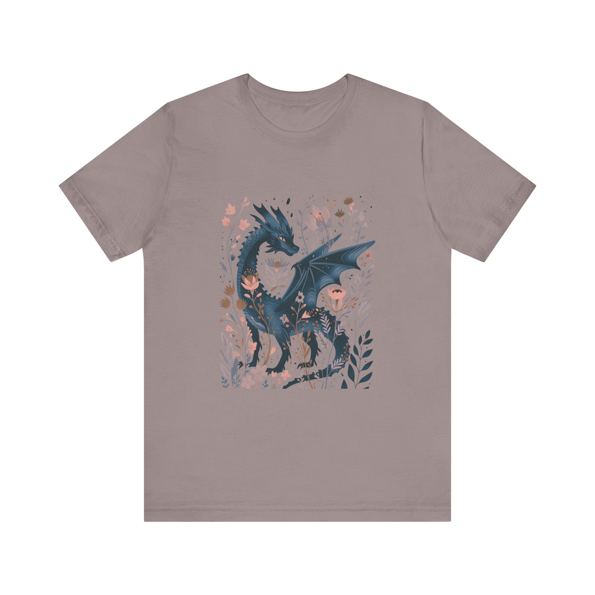 Floral Dragon Jersey Short Sleeve Tee - Image 5