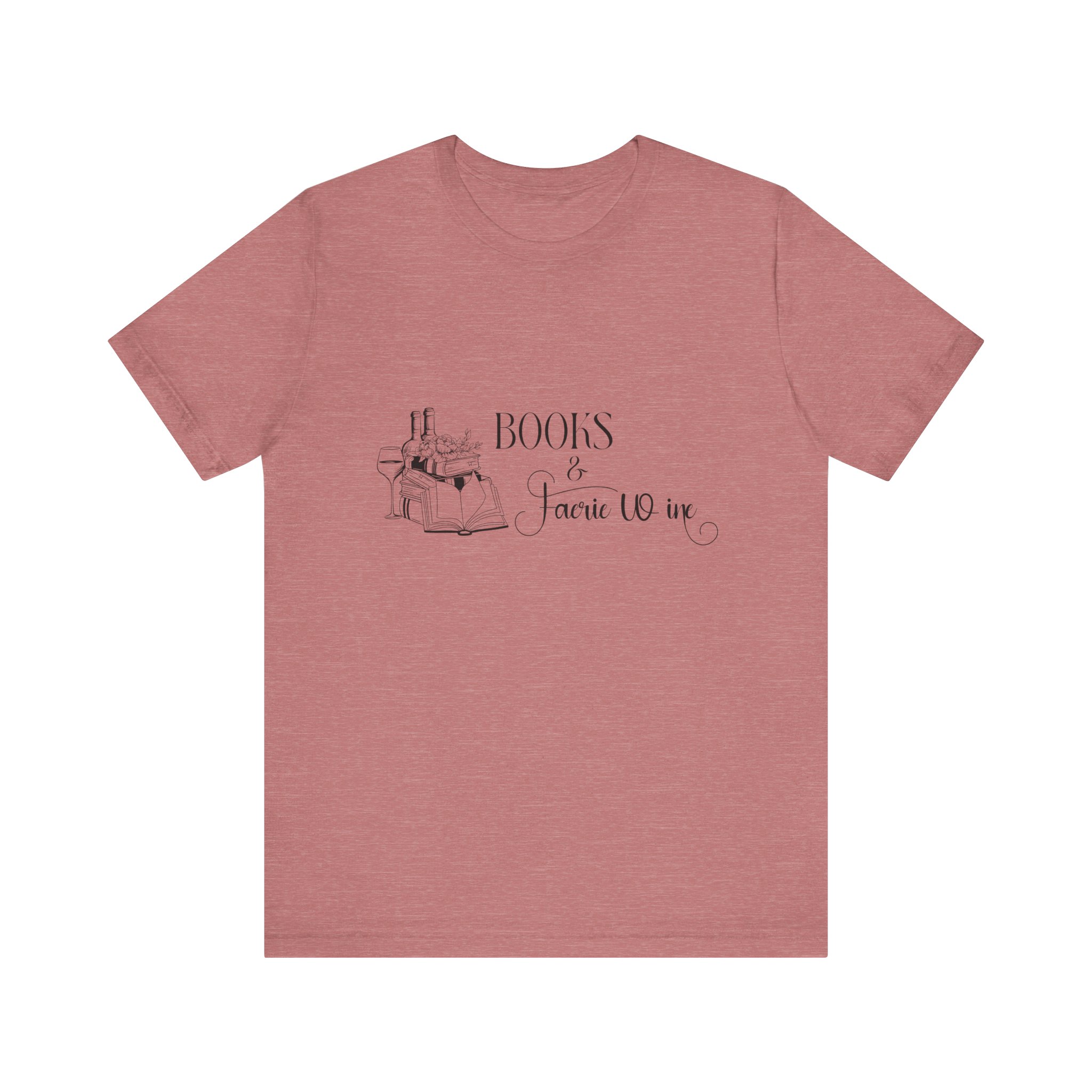 Books and Faerie Wine Romantasy Short Sleeve Jersey Tee - Image 5