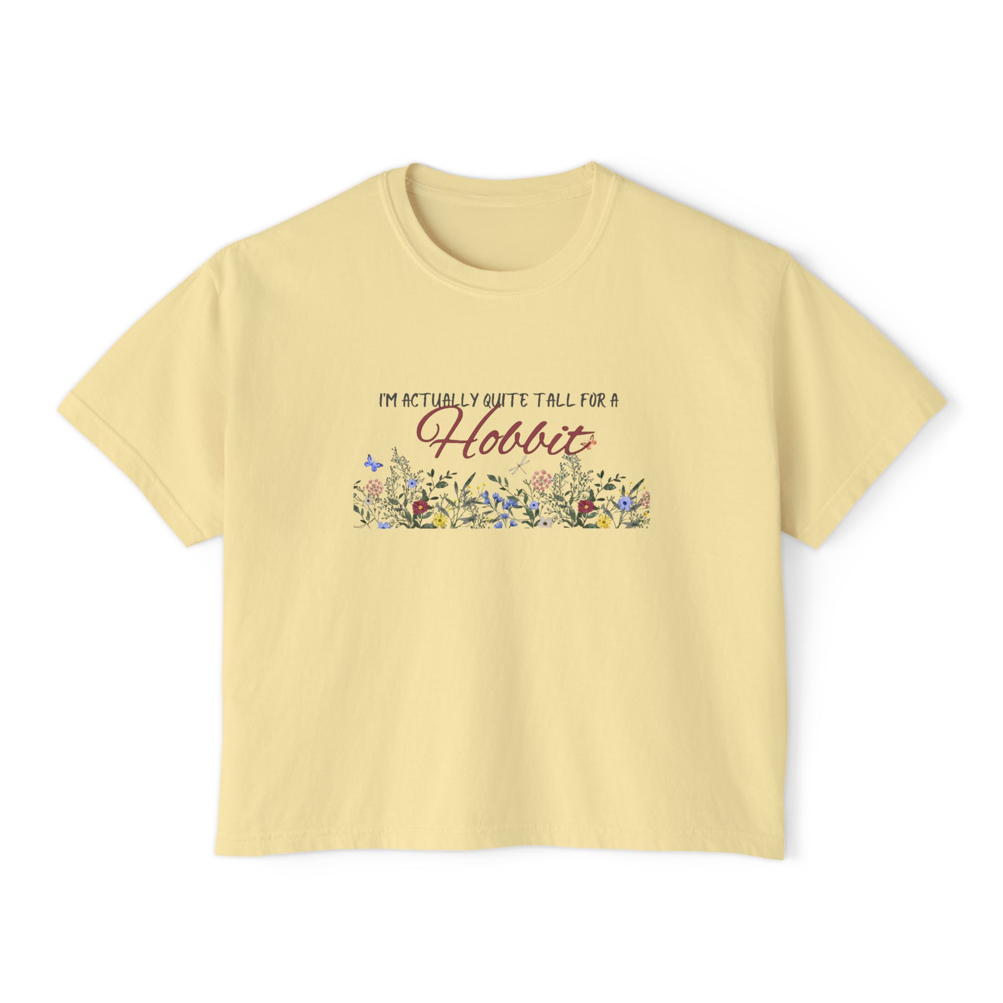 I'm Actually Quite Tall for a Hobbit - Women's Boxy Tee - Lord of the Rings - Hobbits - LOTR - Bookish Vibes - - Image 9
