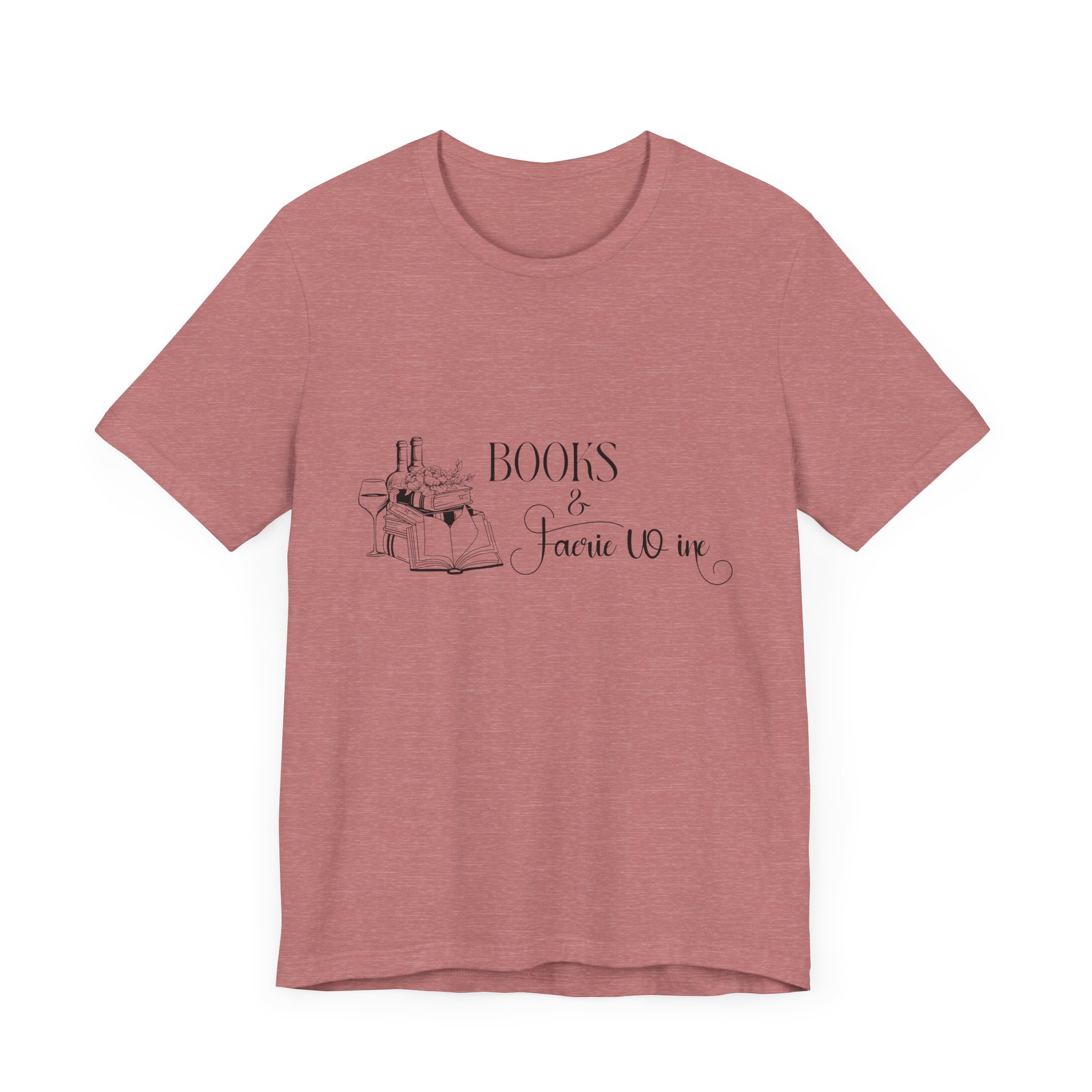 Books and Faerie Wine Romantasy Short Sleeve Jersey Tee - Image 7