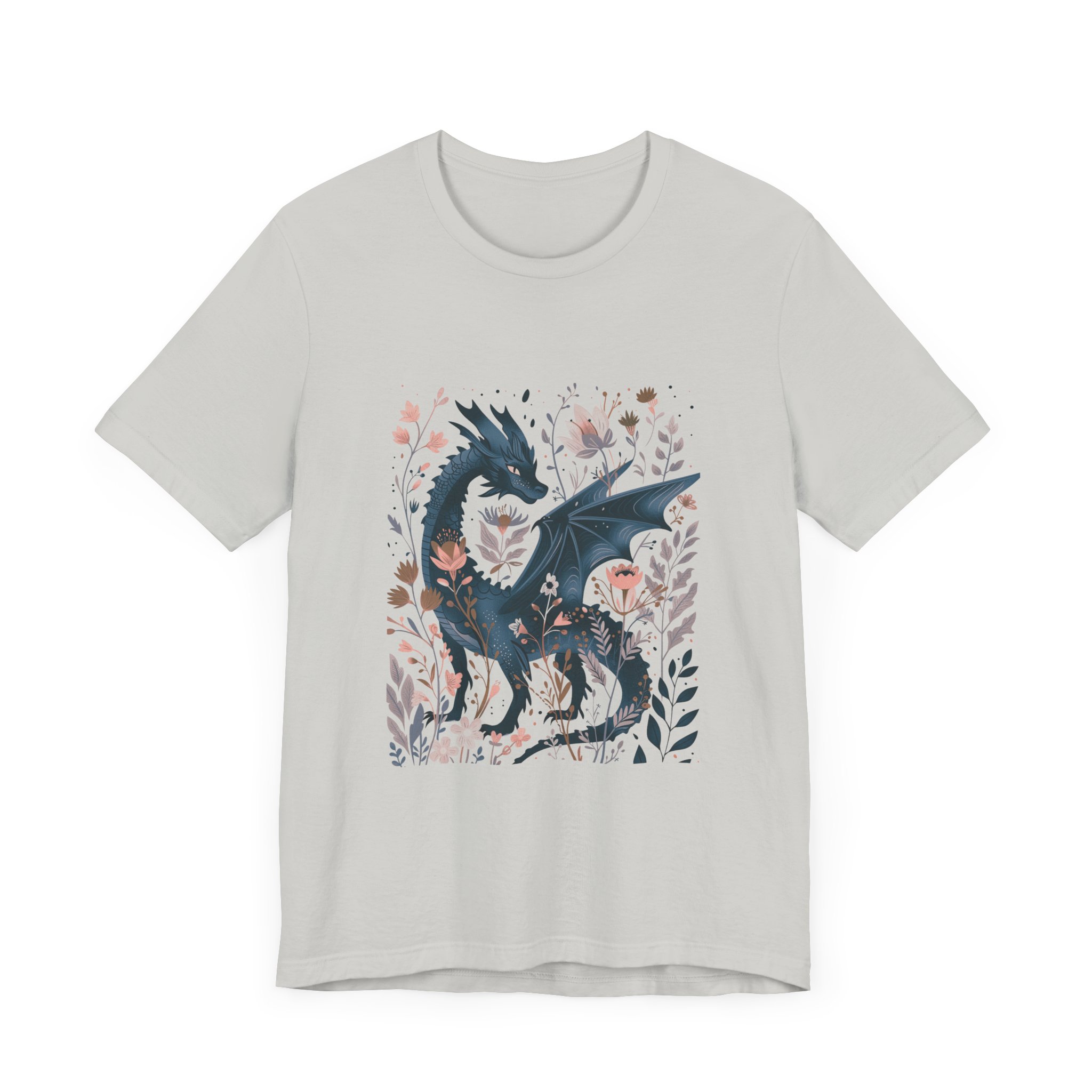 Floral Dragon Jersey Short Sleeve Tee - Image 23