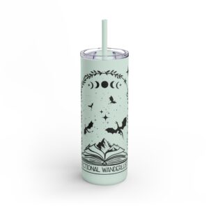 Tumbler, Fictional Wanderlust, Bookish Romantasy, Fourth Wing, ACOTAR Inspired, Book Lover Gift, Travel Mug, Fantasy Reader Cup, Literary