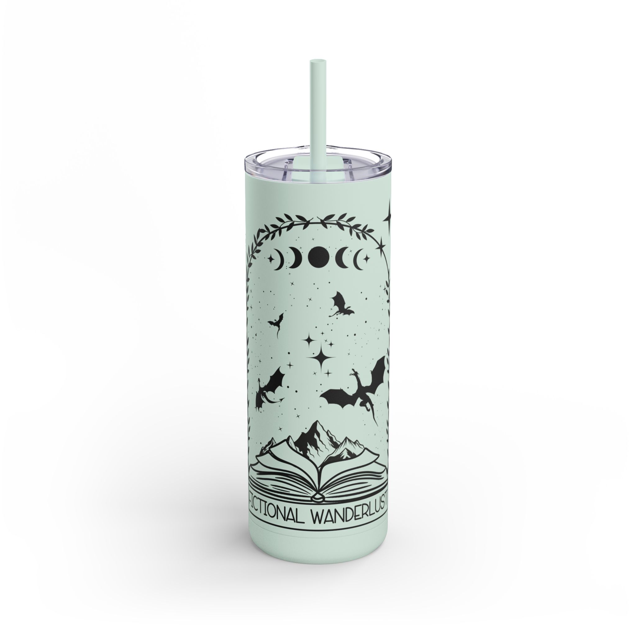 Tumbler, Fictional Wanderlust, Bookish Romantasy, Fourth Wing, ACOTAR Inspired, Book Lover Gift, Travel Mug, Fantasy Reader Cup, Literary