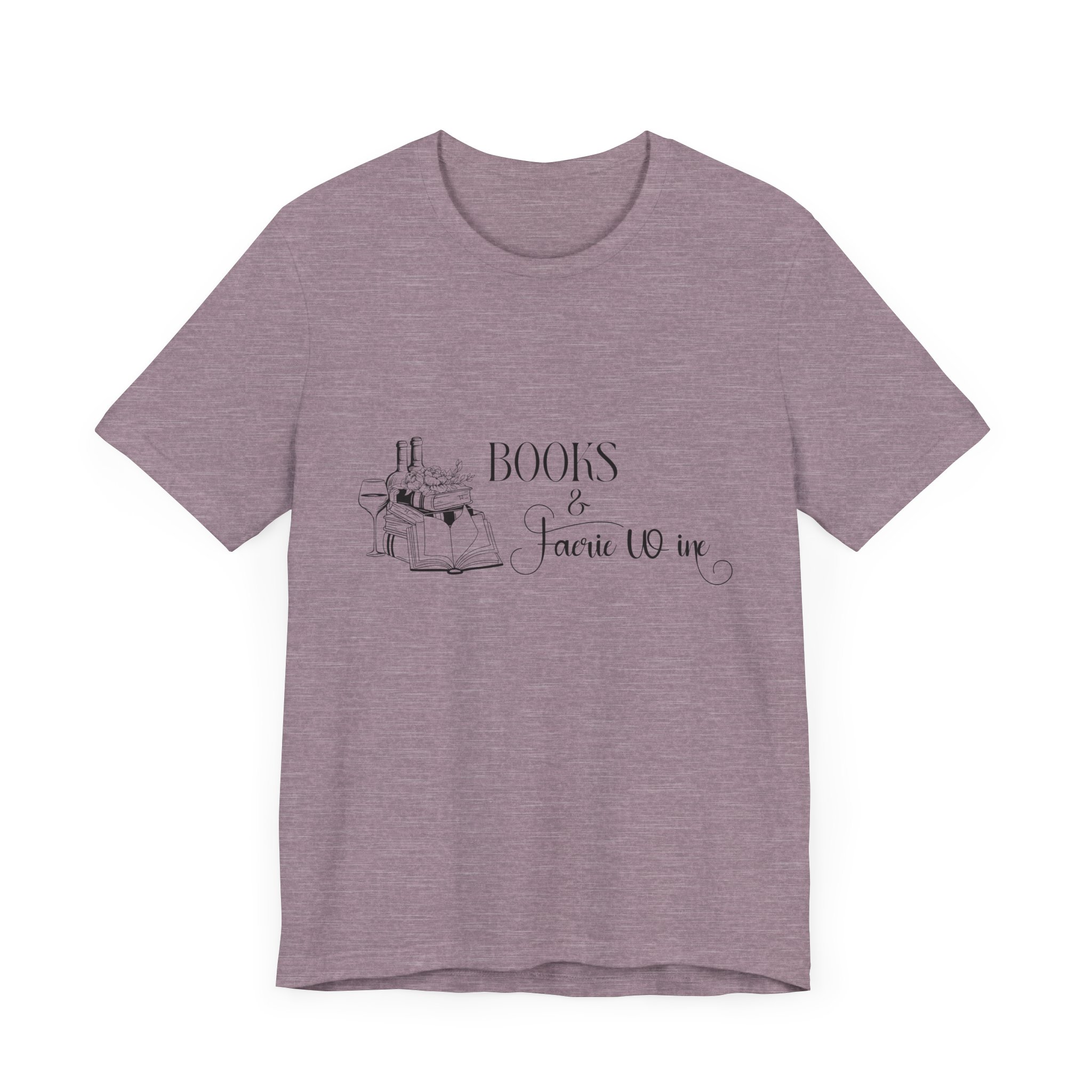 Books and Faerie Wine Romantasy Short Sleeve Jersey Tee - Image 43