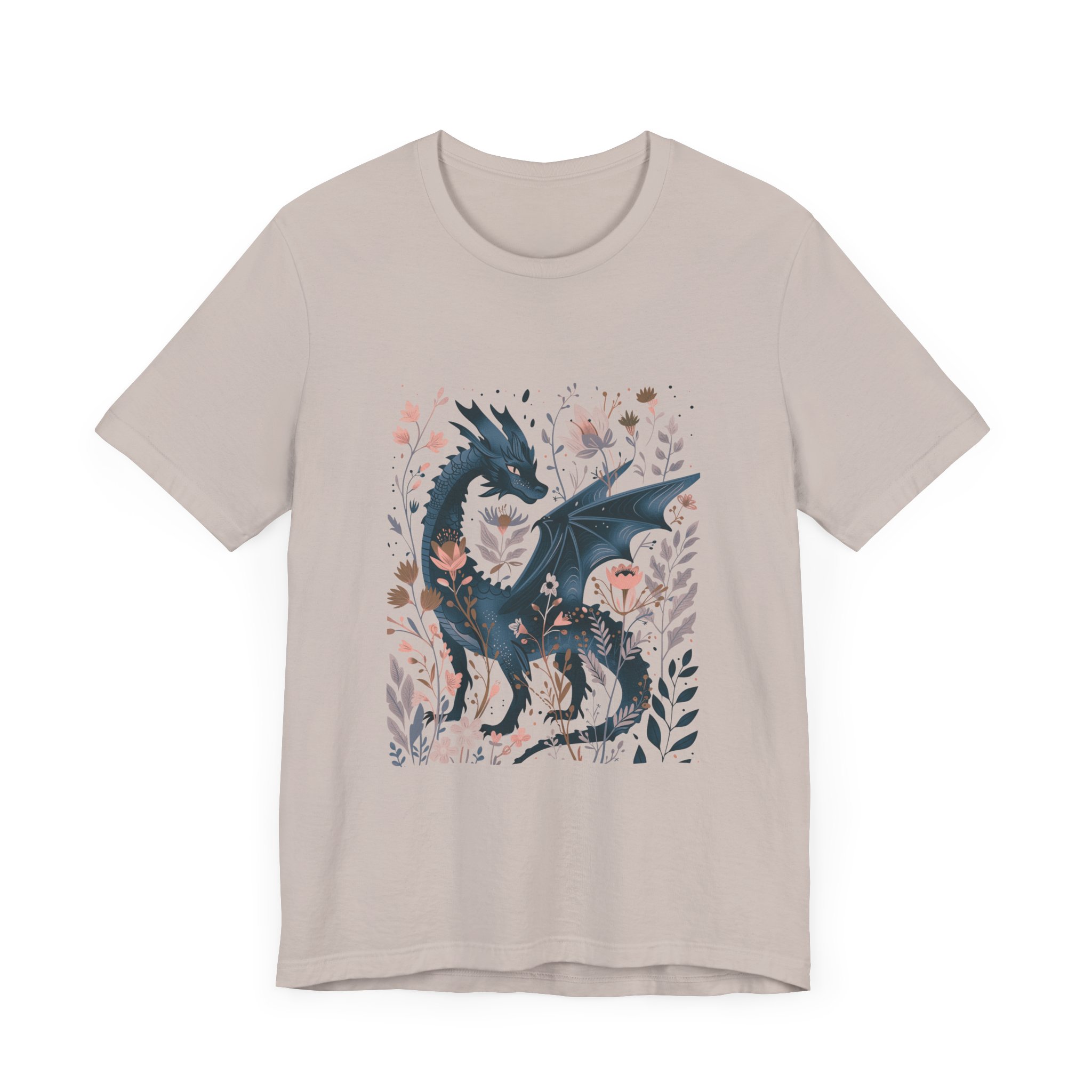 Floral Dragon Jersey Short Sleeve Tee - Image 31