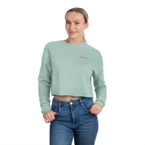 Romance Reader's Good Girl Stylish Women's Cropped Sweatshirt